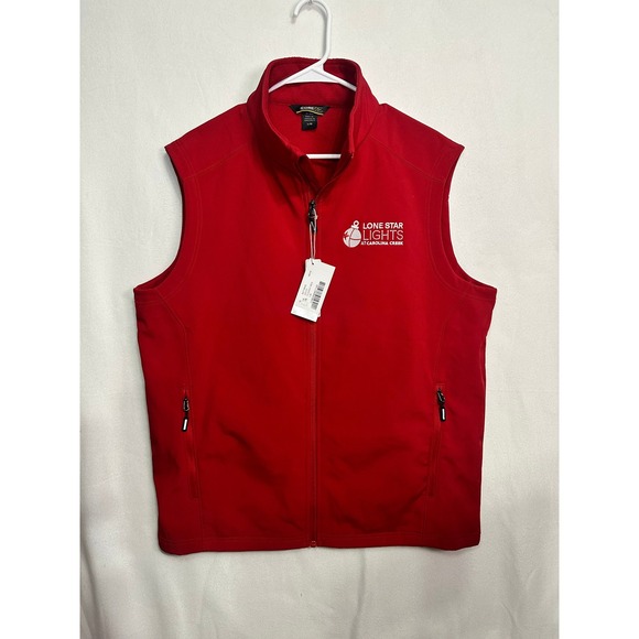 Core 365 Other - Core 365 Mens CE701 Red‎ Softshell Fleece Lined Vest Lone Star Lights Size Large